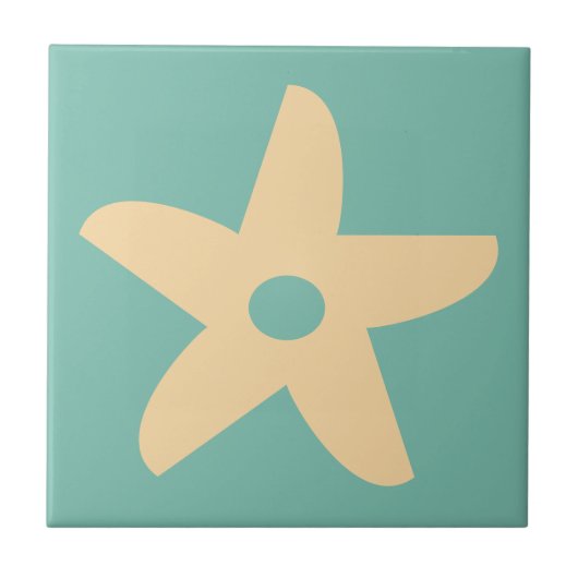 花おもしろい タイル (正面)