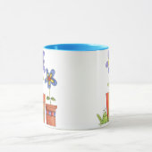 花およびカエルのマグ マグカップ (中央)