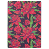 花およびハチドリは|あなたの名前を加えます クリップボード (裏面)