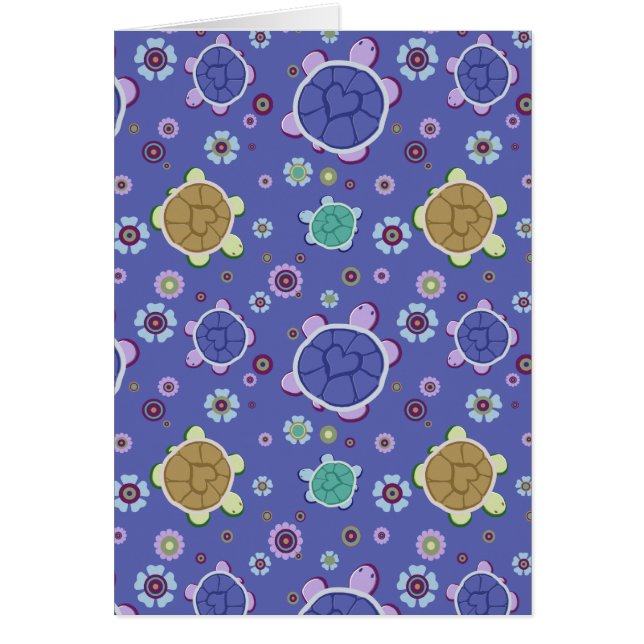 花およびハートのカメパターン (正面)