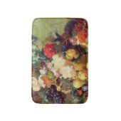 花およびフルーツが付いている静物画 バスマット (正面縦)