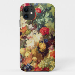 花およびフルーツが付いている静物画 iPhone 11 ケース