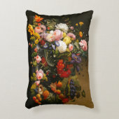花およびフルーツのアクセントの枕 アクセントクッション (正面(垂直))