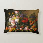 花およびフルーツのアクセントの枕 アクセントクッション (裏面)