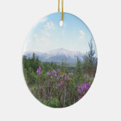 花および山 セラミックオーナメント (右)