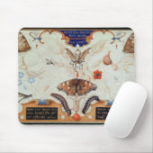 花および昆虫1591年が付いている二部作 マウスパッド (マウス)