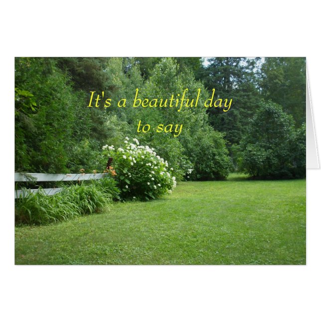 花および木の芝生場面 (正面横)