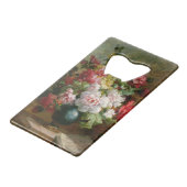 花および楽譜の静物画 クレジットカード栓抜き (裏面アングル)