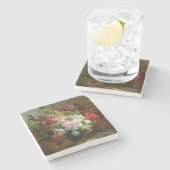 花および楽譜の静物画 ストーンコースター (横)