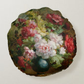 花および楽譜の静物画 ラウンドクッション (裏面)