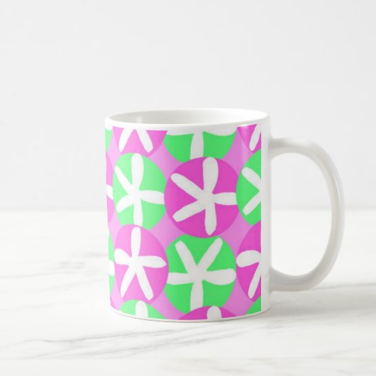 花および点 コーヒーマグカップ (右)
