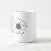 花および片親の引用文のマグ コーヒーマグカップ (正面左)