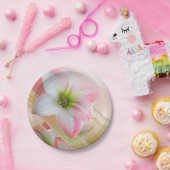 花および真珠 ペーパープレート (パーティー)