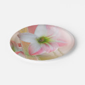 花および真珠 ペーパープレート (アングル)