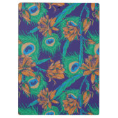 花および羽|のモノグラム クリップボード (裏面)