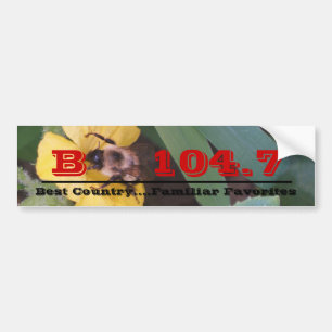 花および蜂026、B 104.7の___________… バンパーステッカー