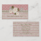 花および蝶名刺 名刺 (正面/裏面)