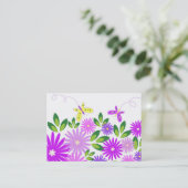 花および蝶-名刺 名刺 (スタンド正面)