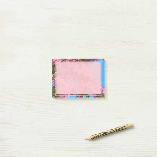 花および青空 ポストイット (デスク上)