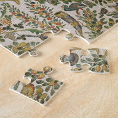 花および鳥(モザイク)が付いている天井の装飾 ジグソーパズル (側面)