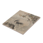 花および鳥-日本語(江戸時代) タイル (側面)