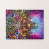 花お洒落が咲く庭 ジグソーパズル (横)