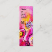 花お洒落と金ゴールド スキニー名刺 (正面)