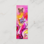 花お洒落と金ゴールド スキニー名刺 (裏面)