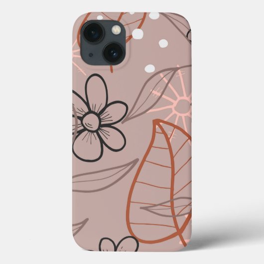 花お洒落と離れプリント Case-Mate iPhoneケース (裏面)