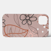 花お洒落と離れプリント Case-Mate iPhoneケース (裏面 (横))