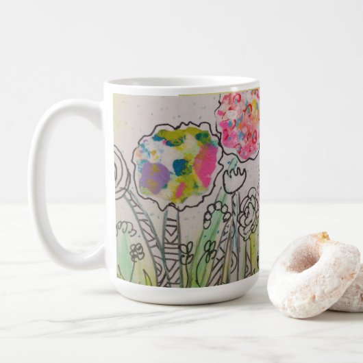 花お洒落のマグ コーヒーマグカップ (ドーナツ)