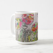 花お洒落のマグ コーヒーマグカップ (正面左)