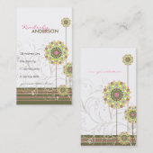 花お洒落の点開花と旋モダン回 名刺 (正面/裏面)