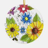 花お洒落カラフル園 セラミックオーナメント (正面)