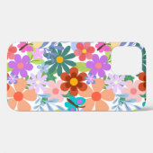 花お洒落カラフル柄 Case-Mate iPhoneケース (裏面 (横))