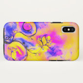 花お洒落ピンク黄紫 Case-Mate iPhoneケース (裏面(横))