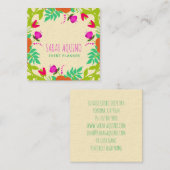 花お洒落フローライベントプランナー スクエア名刺 (正面/裏面)