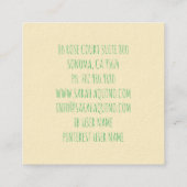 花お洒落フローライベントプランナー スクエア名刺 (裏面)