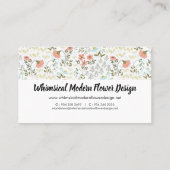 花お洒落モダン名刺 名刺 (裏面)