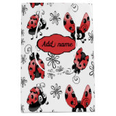 花お洒落付きラディバグ小抱き枕 ミディアムペーパーバッグ (正面)