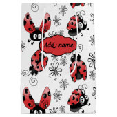 花お洒落付きラディバグ小抱き枕 ミディアムペーパーバッグ (裏面)