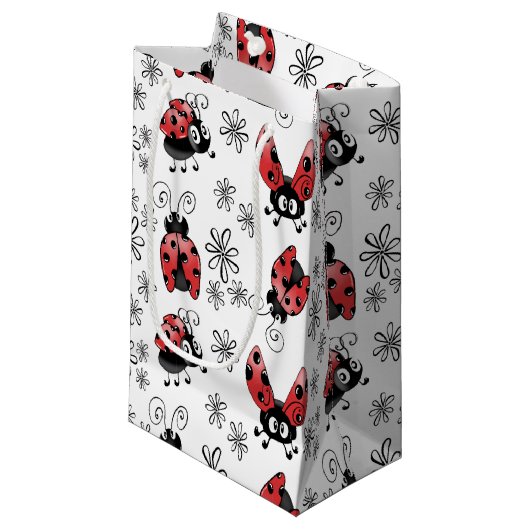 花お洒落付きラディバグ スモールペーパーバッグ (正面アングル)