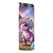 花お洒落冠の恐竜 タンブラー (回転右)