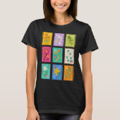 花お洒落切手ぼほ花ガーリー Tシャツ (正面)