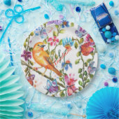 花お洒落園モノグラムパーティー ペーパープレート (パーティー)