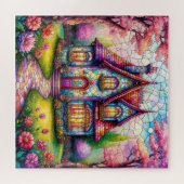 花お洒落園鮮やかコテージ ジグソーパズル (横)