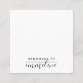 花お洒落工人手作 スクエア名刺 (正面)