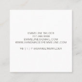 花お洒落工人手作 スクエア名刺 (裏面)