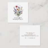 花お洒落工人手作 スクエア名刺 (正面/裏面)