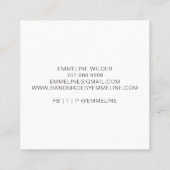 花お洒落工人手作 スクエア名刺 (裏面)